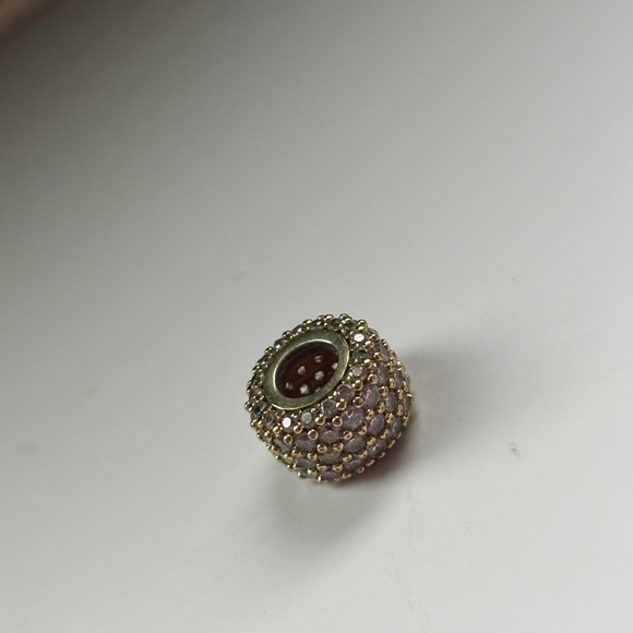 Pandora Sparkling Pavé Triple Row Charm - Picture 1 of 2